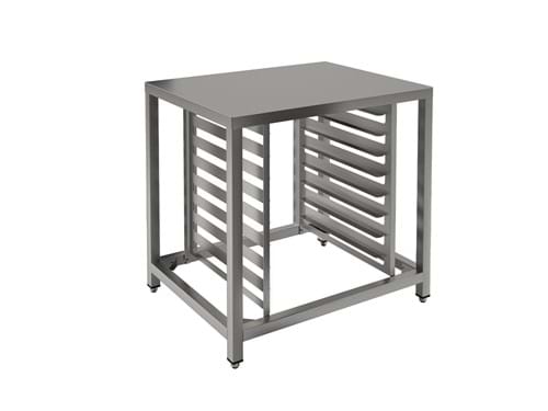 SP model oven support: with upper shelf and tray holder