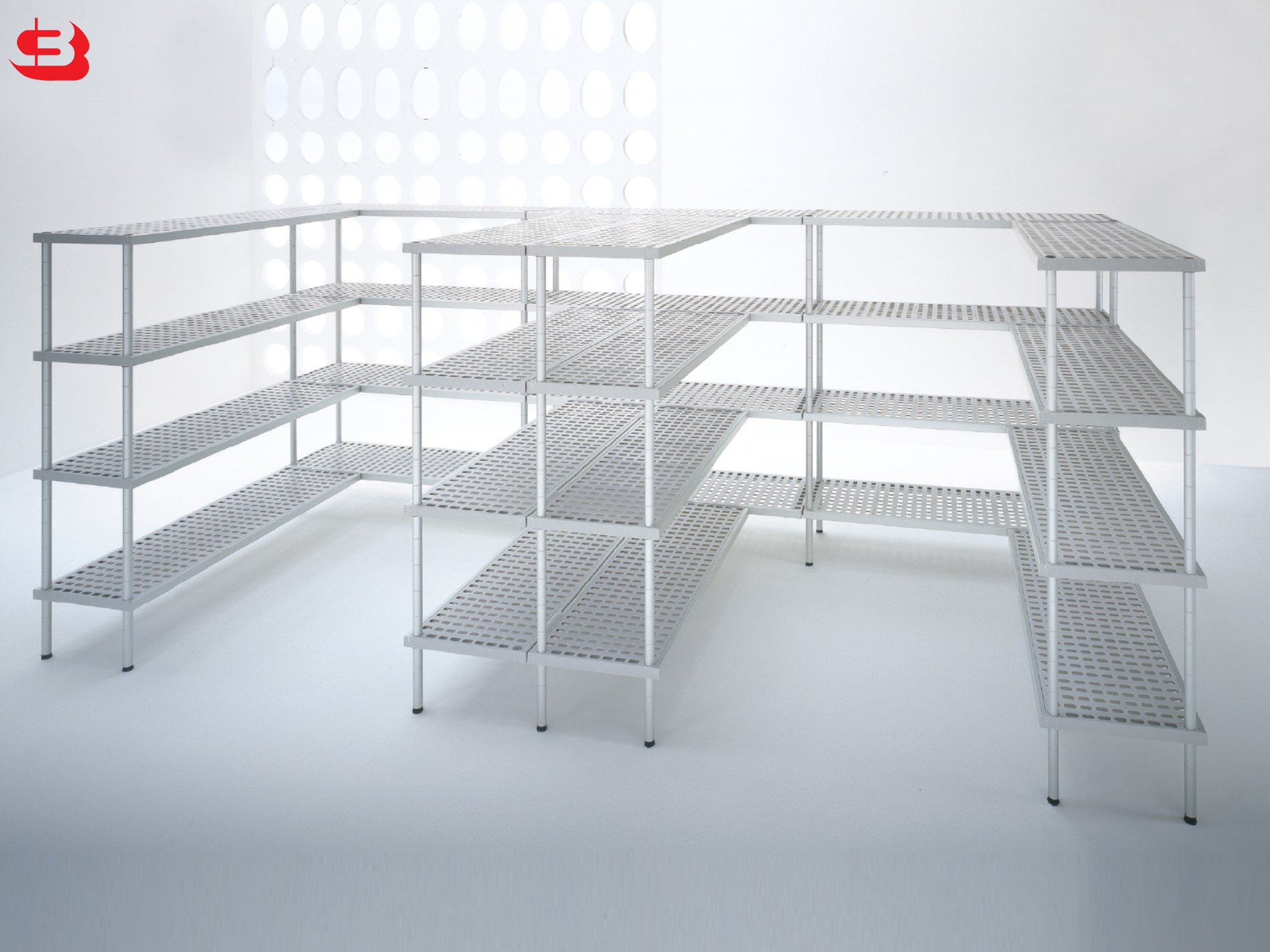 Cold Room Shelving Aluplast Shelf In Aluminum And Plastic Length 800 Mm Brescancin